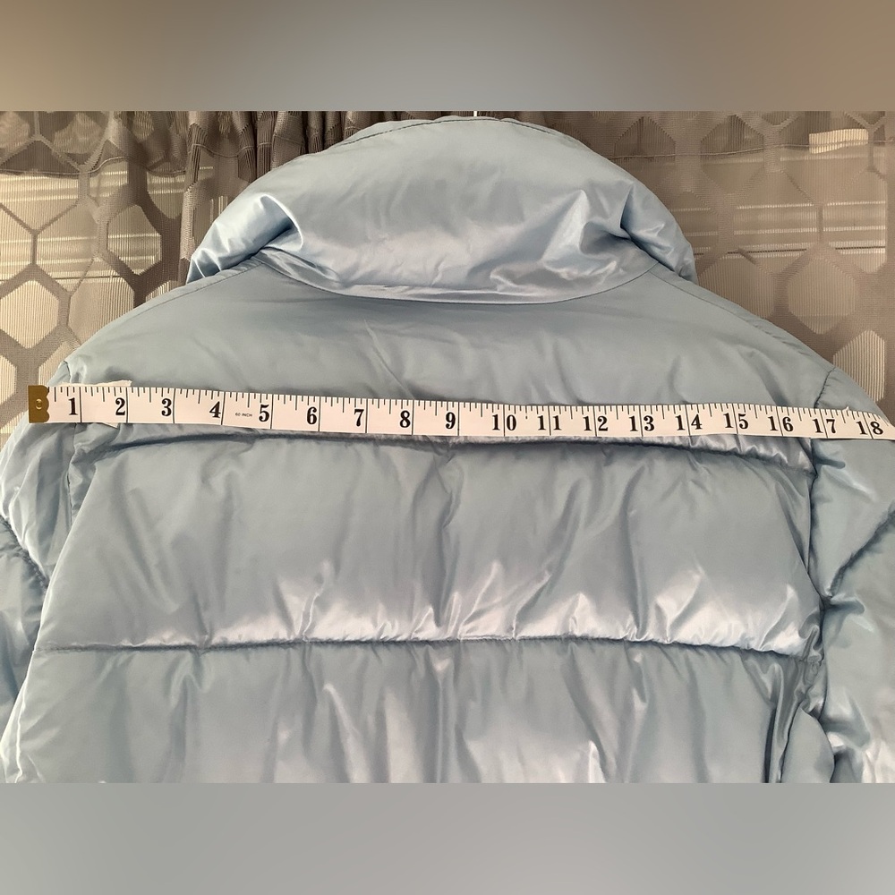 Joe Fresh, baby blue women’s puffer jacket, winter coat. Sz Med. - Picture 9 of 12